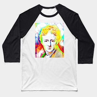 Charles Lamb Colourful Portrait | Charles Lamb Artwork 11 Baseball T-Shirt